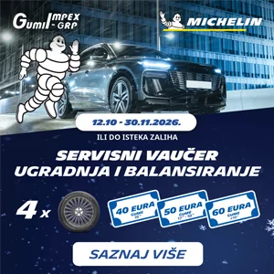 Iskoristite posebnu pogodnost uz Michelin gume